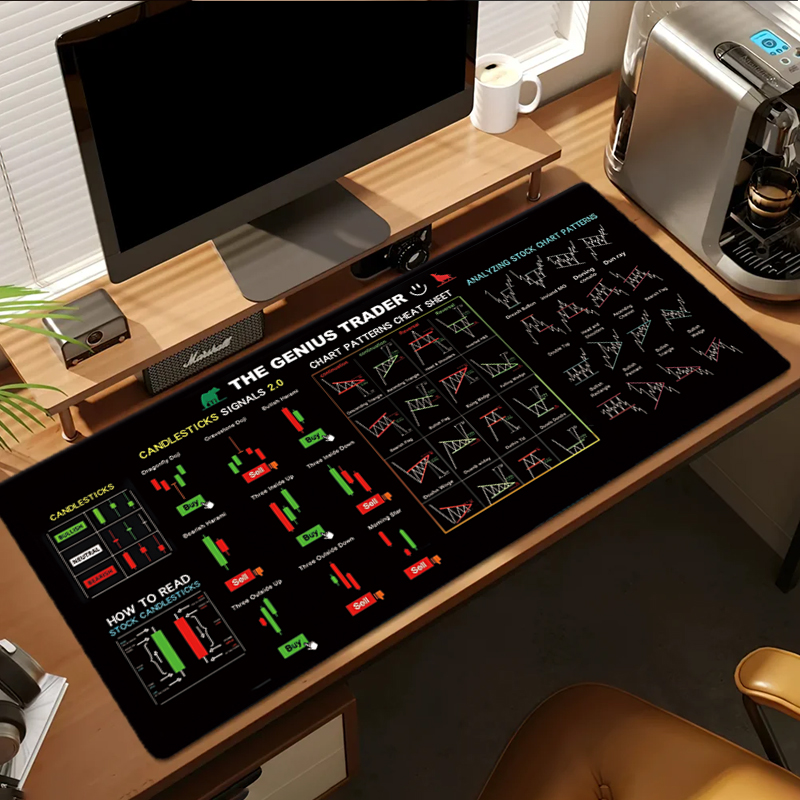 EXCO Stock Market Trader Leath - đánh giá và giá Esports Gaming Desk