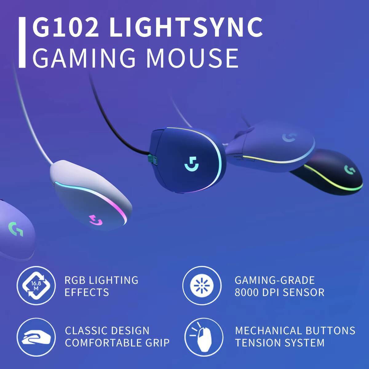 Logitech G102 Gaming Mouse, 20 - đánh giá và giá Esports Gaming Tournaments