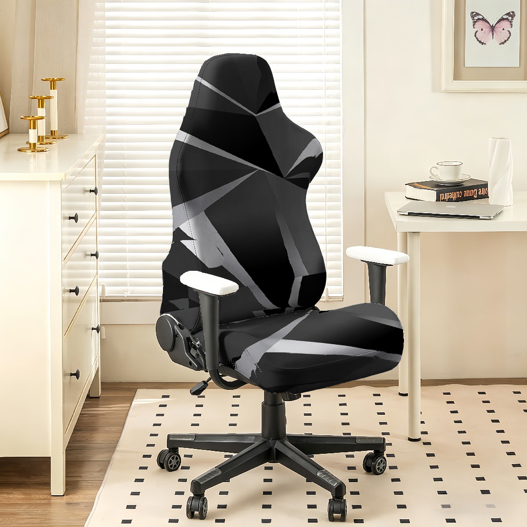 Black Grey Geometric Gaming Ch - đánh giá và giá Esports Gaming Chair