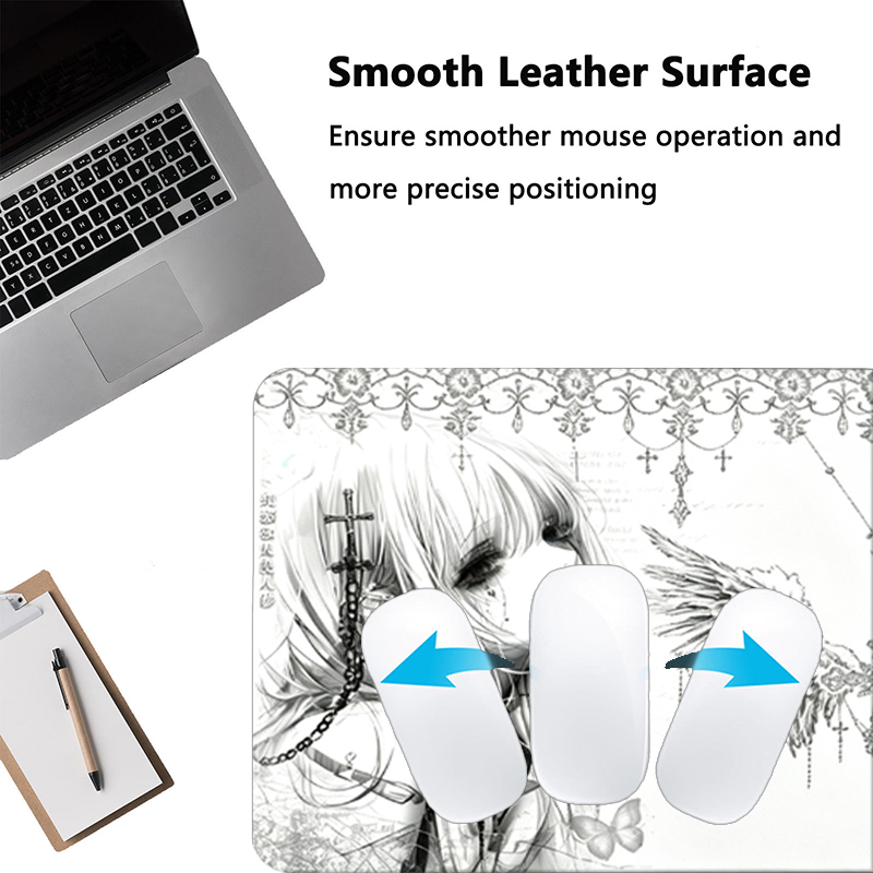 Leather Mousepad Black White A - đánh giá và giá Esports Gaming Desk