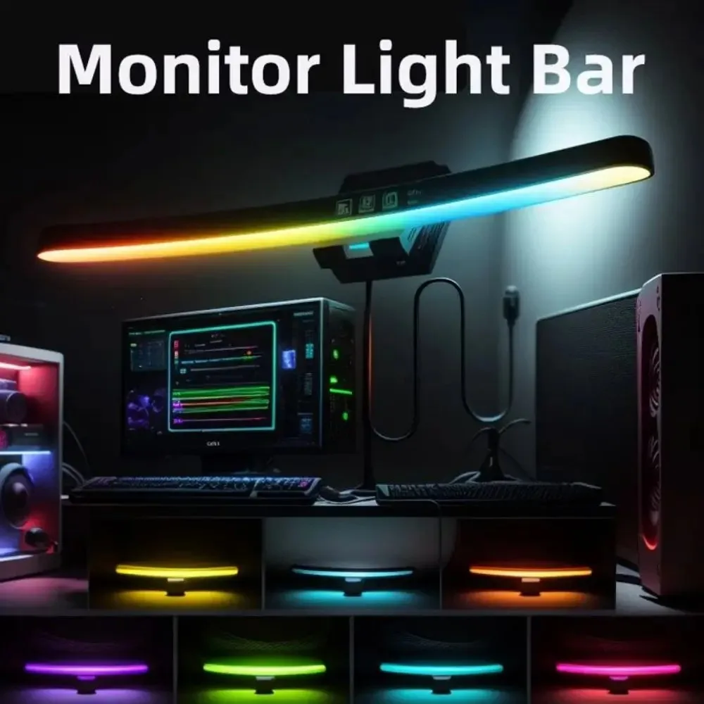 Computer Monitor Light Bar RGB - đánh giá và giá Esports Gaming Desk
